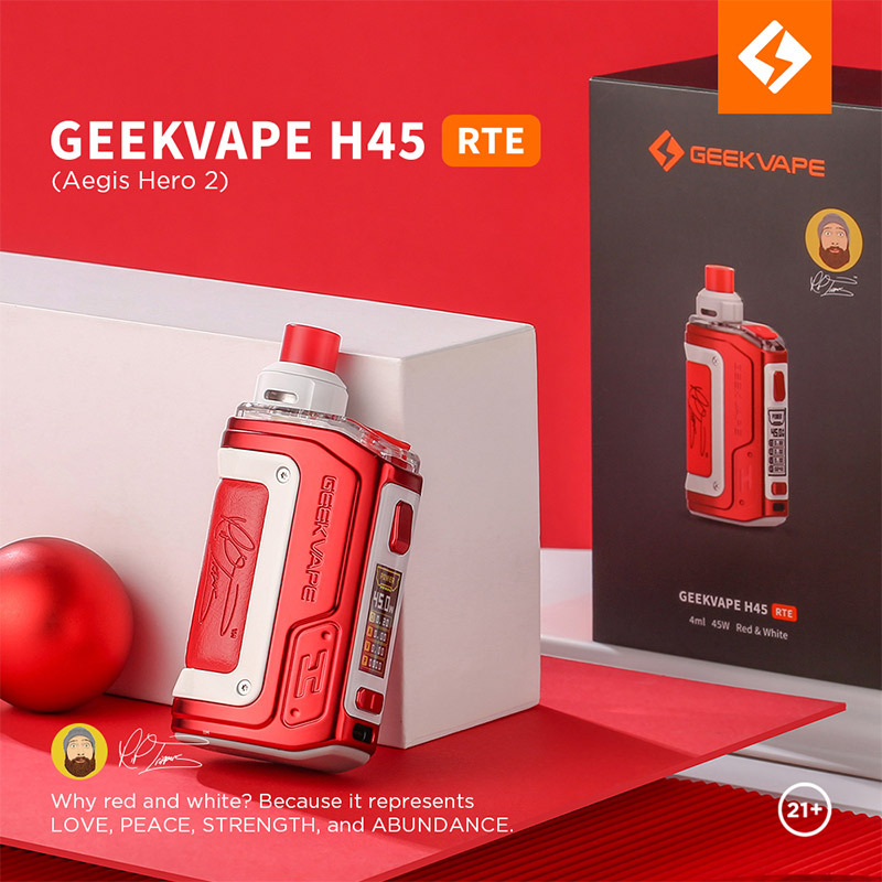 Хиро 2 ват. Geek Vape Hero 2 h45 RTE 1400mah Red&White. Набор Geek Vape Hero 2(h45). Набор Geek Vape Aegis Hero 2 h45. Aegis Hero 2 h45 White.