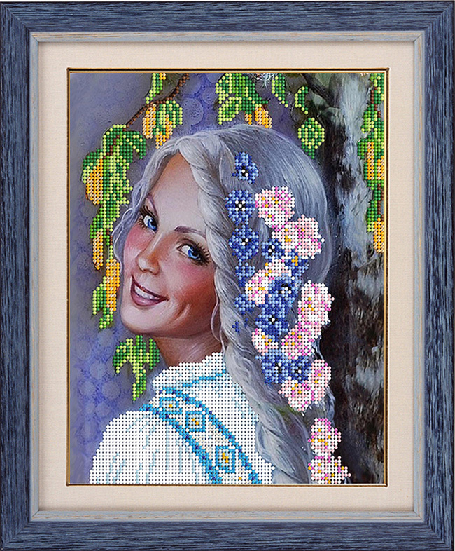 Брошь из стекляруса. Эксклюзивные украшения из бисера. Брошь из бисера. Портретная вышивка. Абрис арт наборы для вышивания бисером.