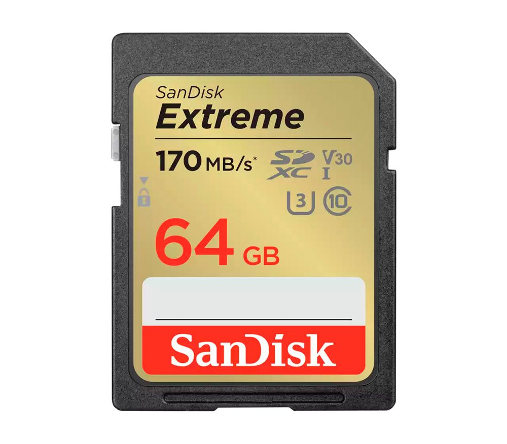 Карта памяти SanDisk SDXC 64GB Class10 Extreme V30 UHS-I U3