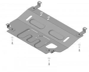 Защита картера Двигателя, КПП. 2 мм, Сталь. для Daewoo Matiz 2000-2016 MOTODOR.70512
