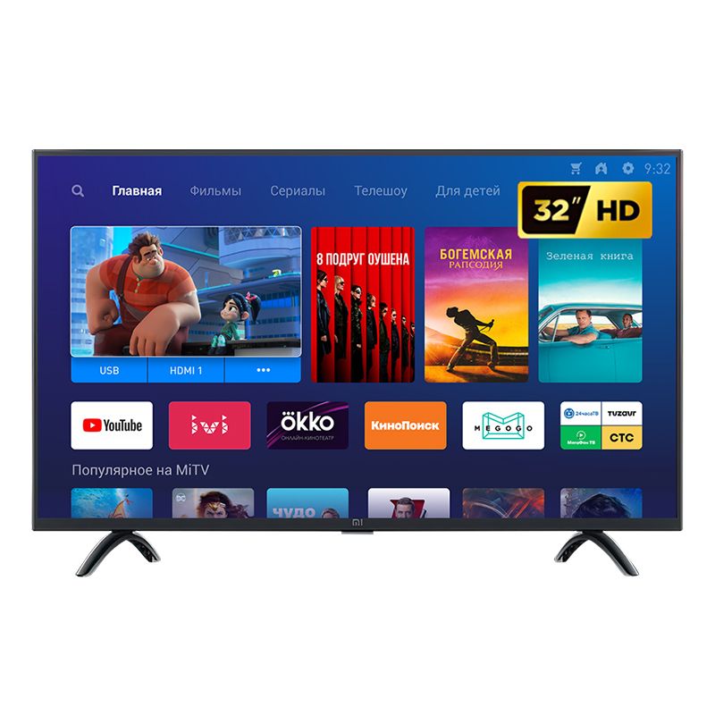 XiaomiТелевизорXiaomiMiTV4AT232"HD,черный