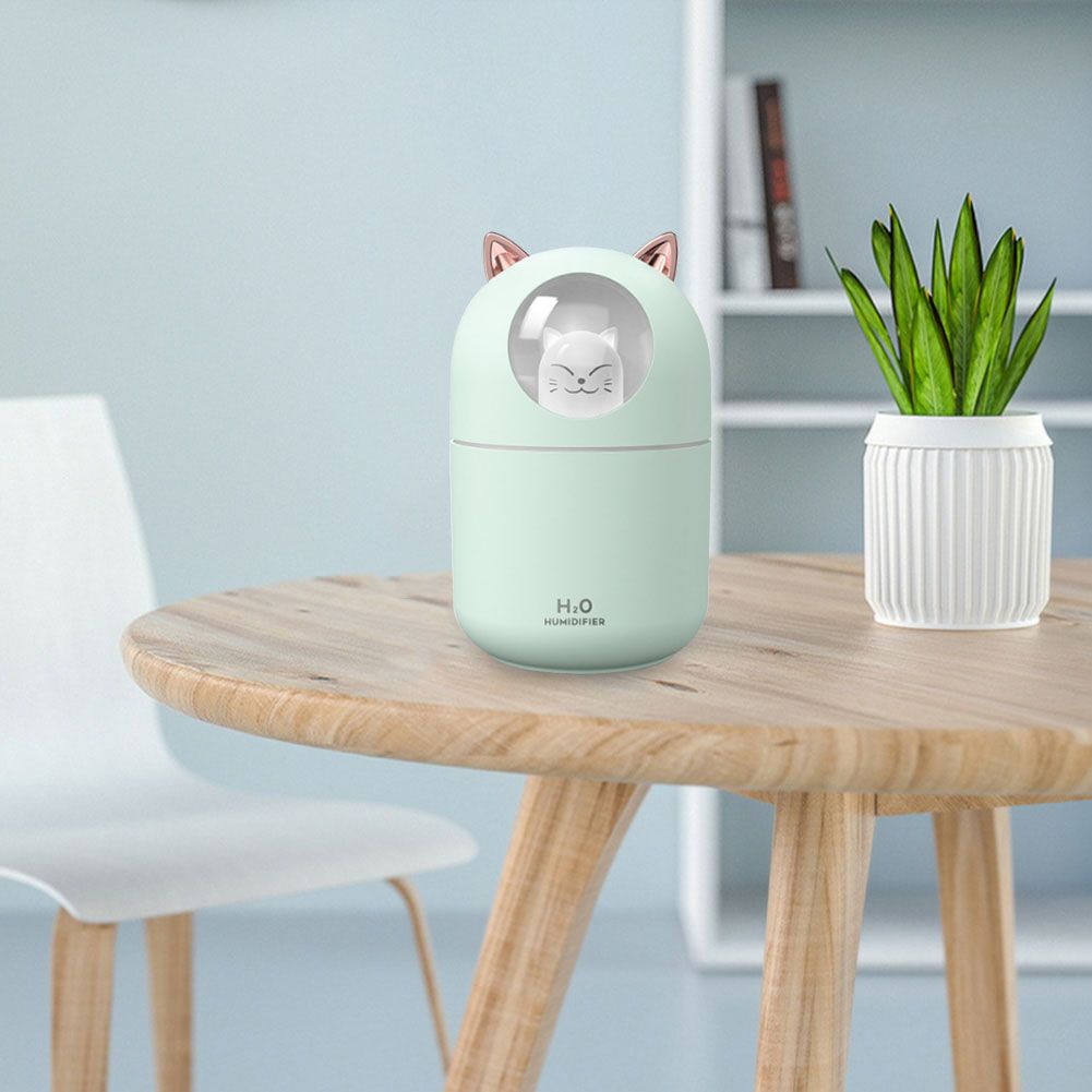 Colorful humidifier. Увлажнитель воздуха мини котик с подсветкой.