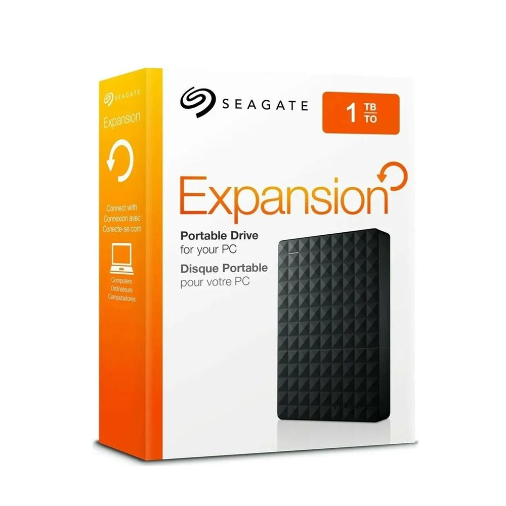 Seagate1ТБВнешнийжесткийдиск(STEA1000400),черный