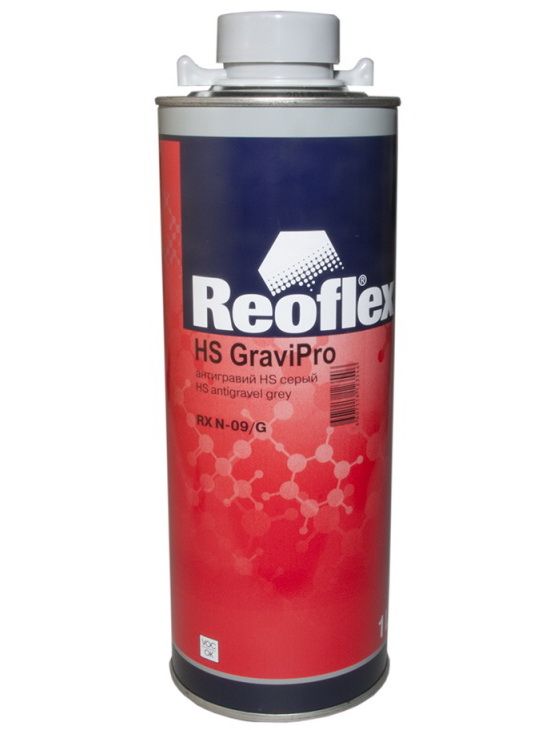 Антикоррозийный состав REOFLEX HS GraviPro серый антигравий, евробаллон 1 л., RX N-09