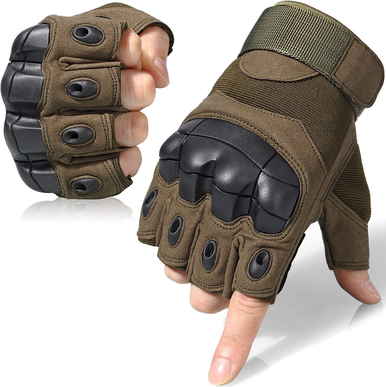 Тактические перчатки без пальцев SWAT