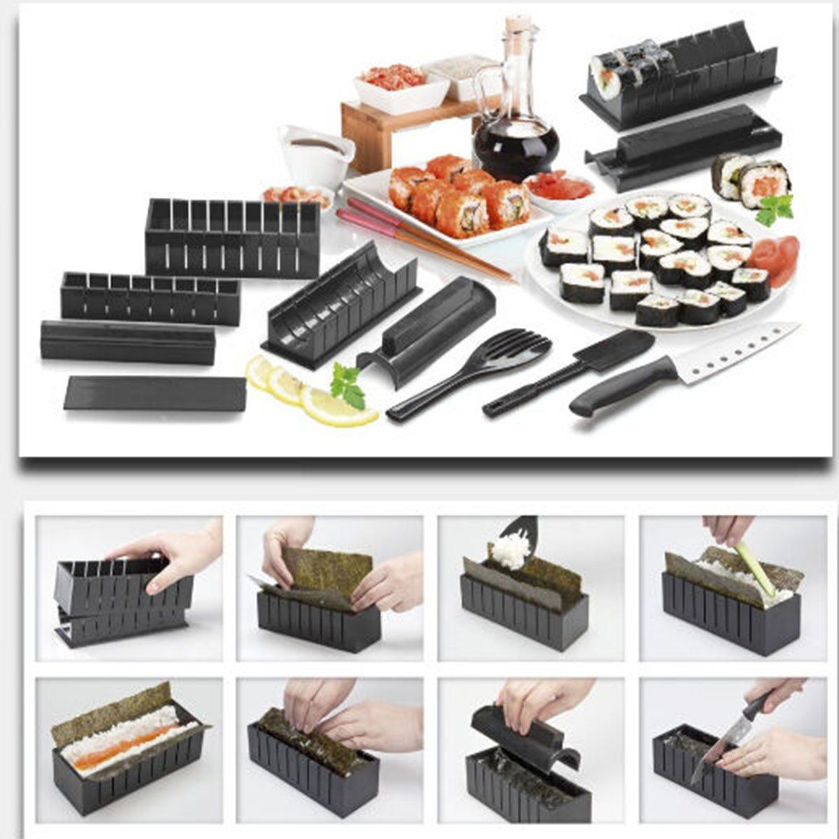 Как пользоваться набор для суши и роллов фото 11