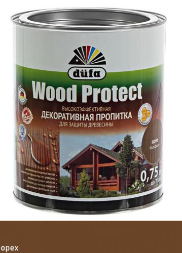 ПропиткадекоративнаядлязащитыдревесиныDufaWoodProtectорех0,75л.