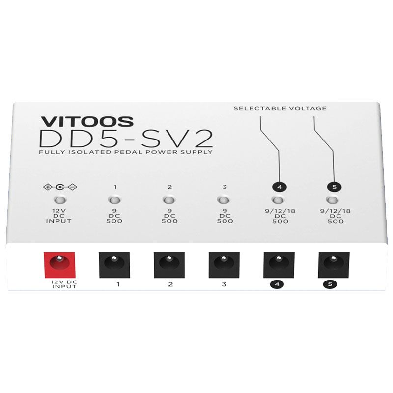 Блок питания для педали эффектов Vitoos DD5-SV2 Fully Isolated Power Supply