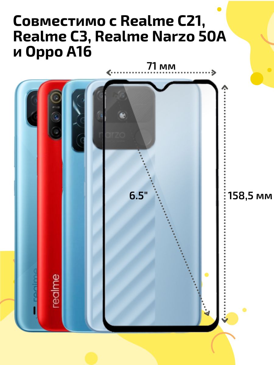 Защитное стекло realme