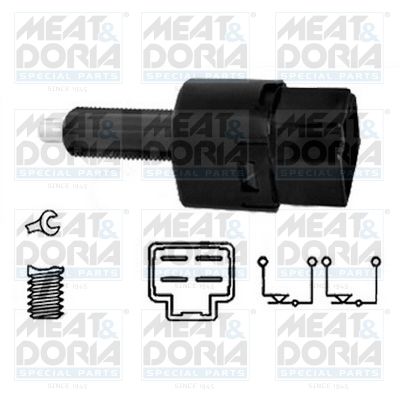 ДатчикпедалитормозаMeatDoria35063дляNissan25320AX00B,NissanJuke,Qashqai,VWKoleos