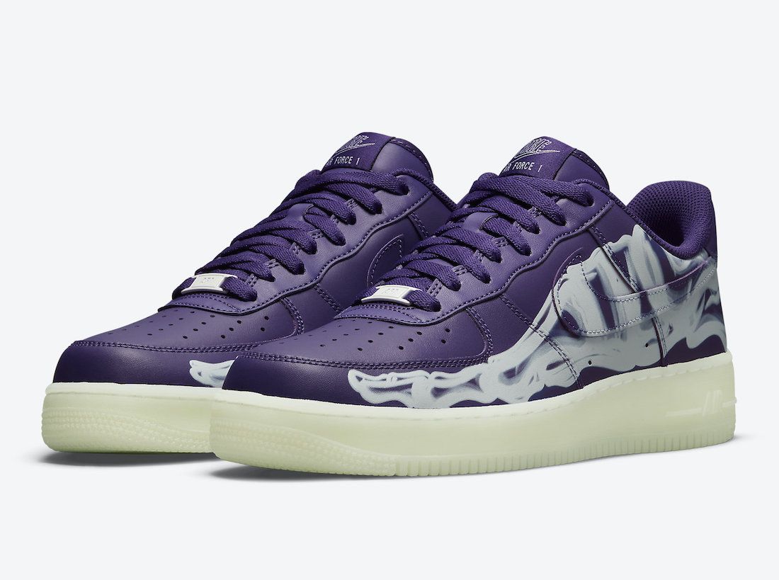 Nike Air Force 1 Skeleton Purple