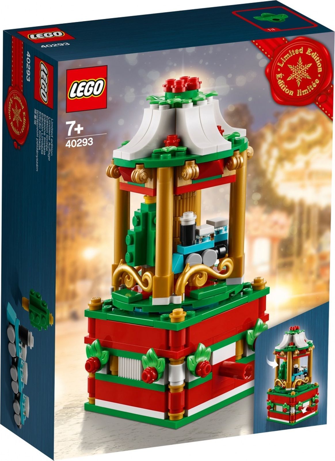 Новогодний конструктор. LEGO 40293. Конструктор LEGO Seasonal 40293 Рождественская Карусель. LEGO 40223. Лего креатор Карусель.