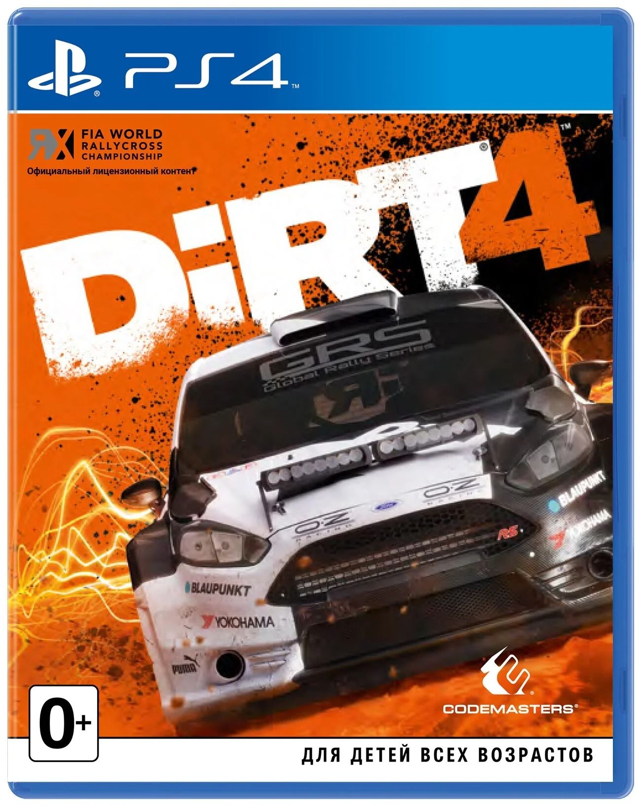 Игра DiRT 4 (PlayStation 4, Английская версия) Диск