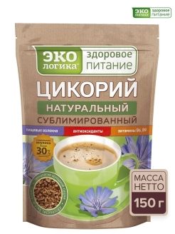 Цикорий растворимый, Экологика Здоровое питание, 100% натуральный сублимированный классический, 150 гр.