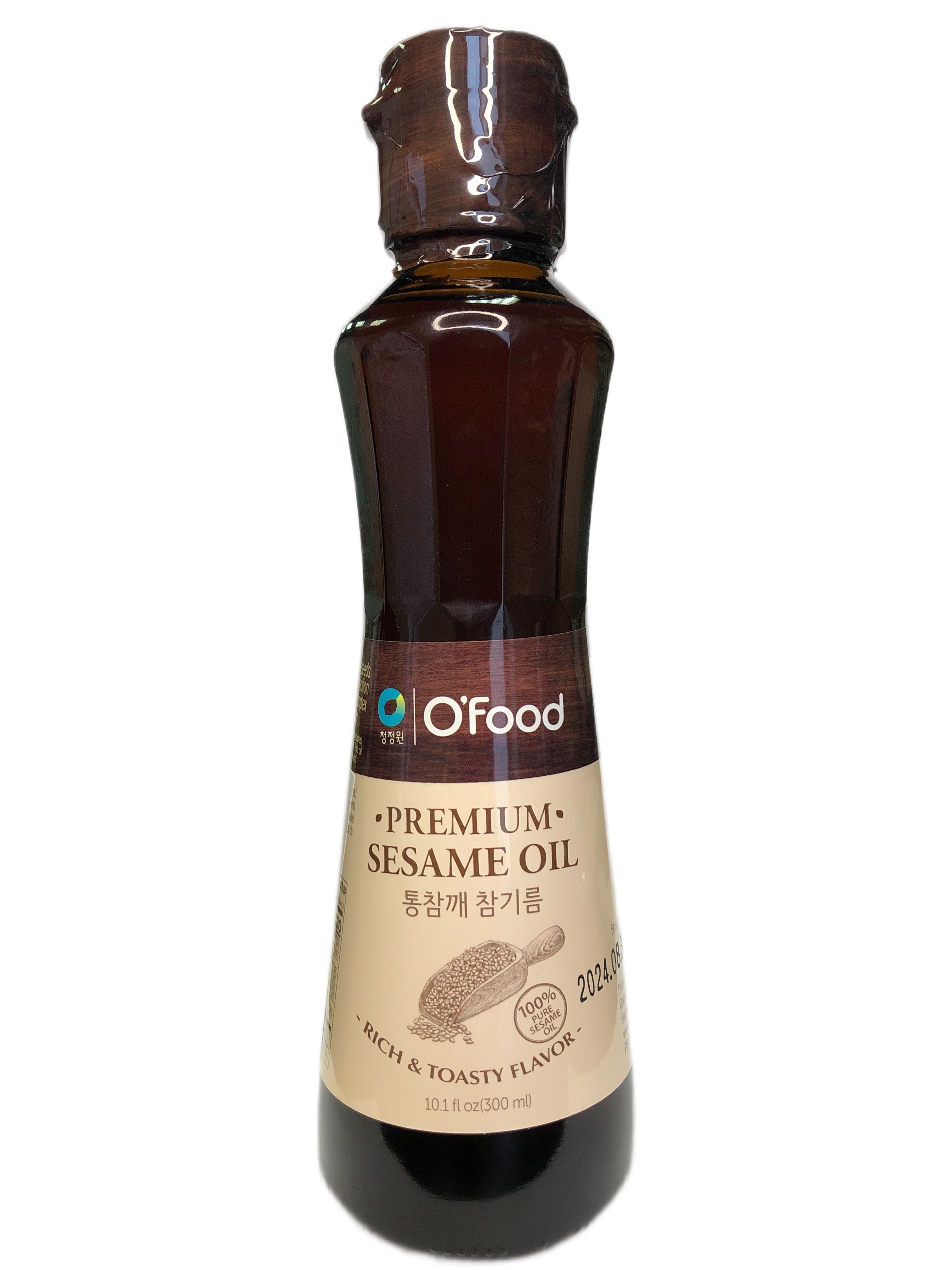 Масло кунжутное нерафинированное O'food Premium Sesame Oil, 300 мл, Республика Корея