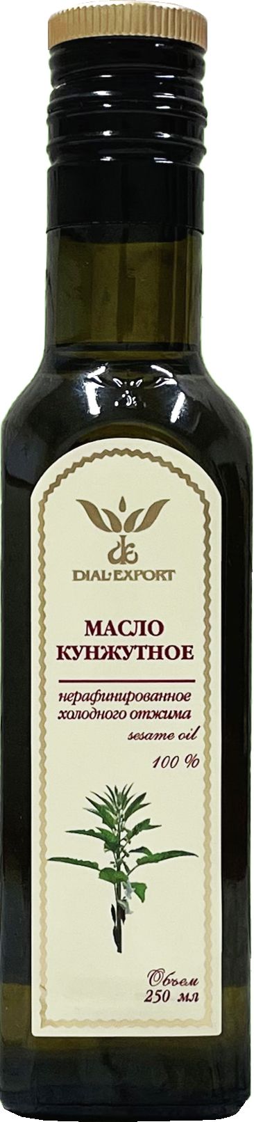 Растительное кунжутное масло нерафинированное 250 мл. Dial-Export