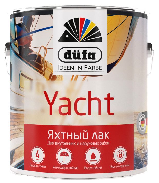 Лак яхтный "Dufa YACHT" полуматовый 0,75л