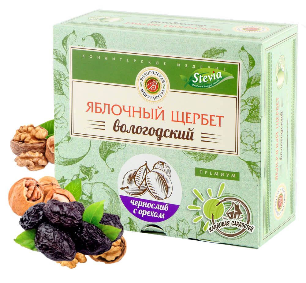 Яблочный сыр с грецким орехом 120г