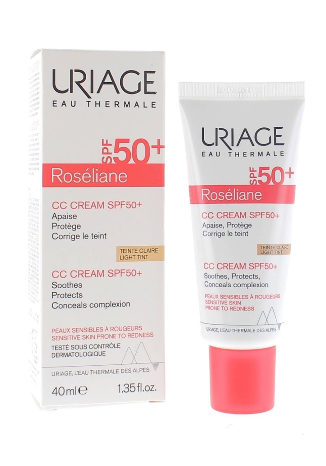 Урьяж Крем для лица розельян тон светлый ROSELIANE SPF50+ 40 мл ...