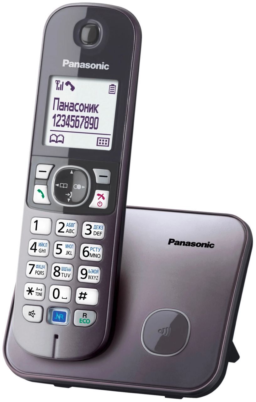 Радиотелефон PANASONIC KX-TG6811RUM,серебристый