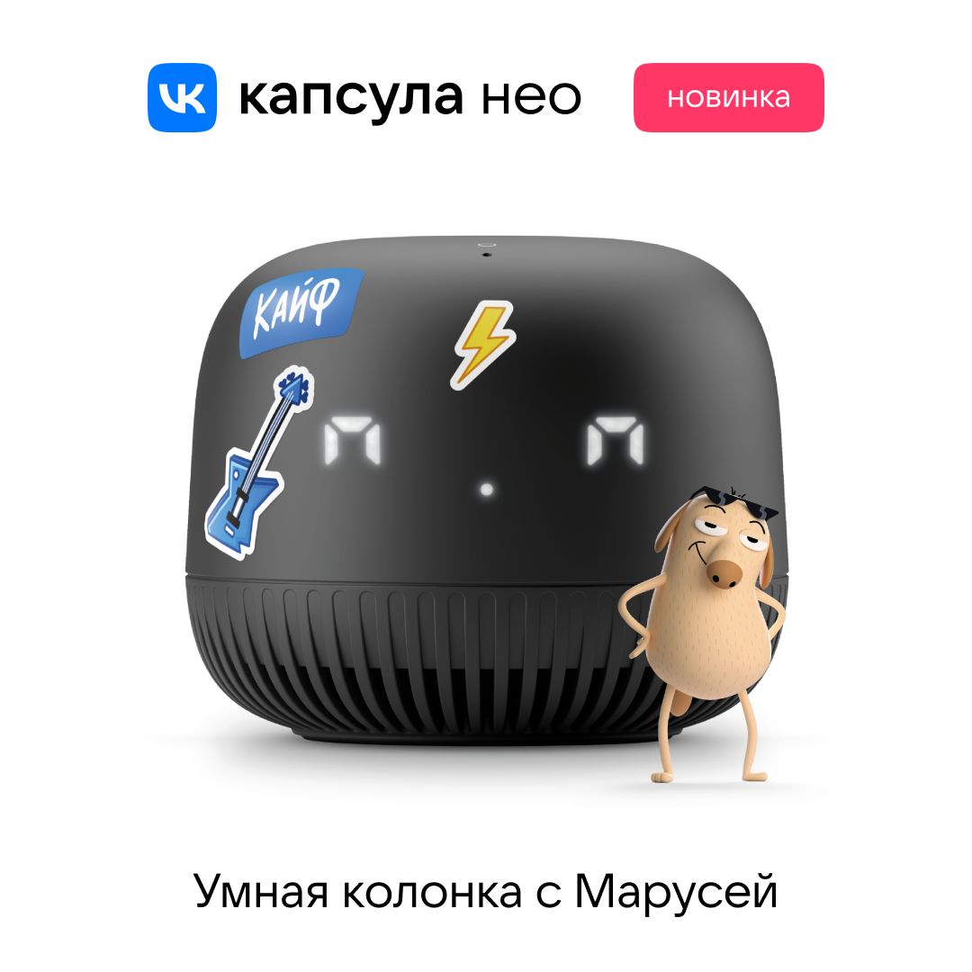 Умная колонка VK Капсула Нео - купить по доступным ценам в  интернет-магазине OZON (864710053)