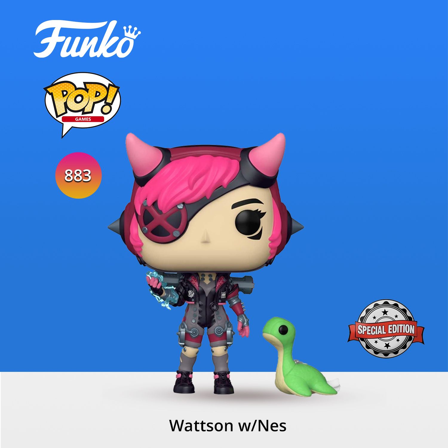 Фигурка Funko POP! Games Apex Legends Cyber Punked Wattson w/Nes (Exc)/  Фанко ПОП по мотивам игры 