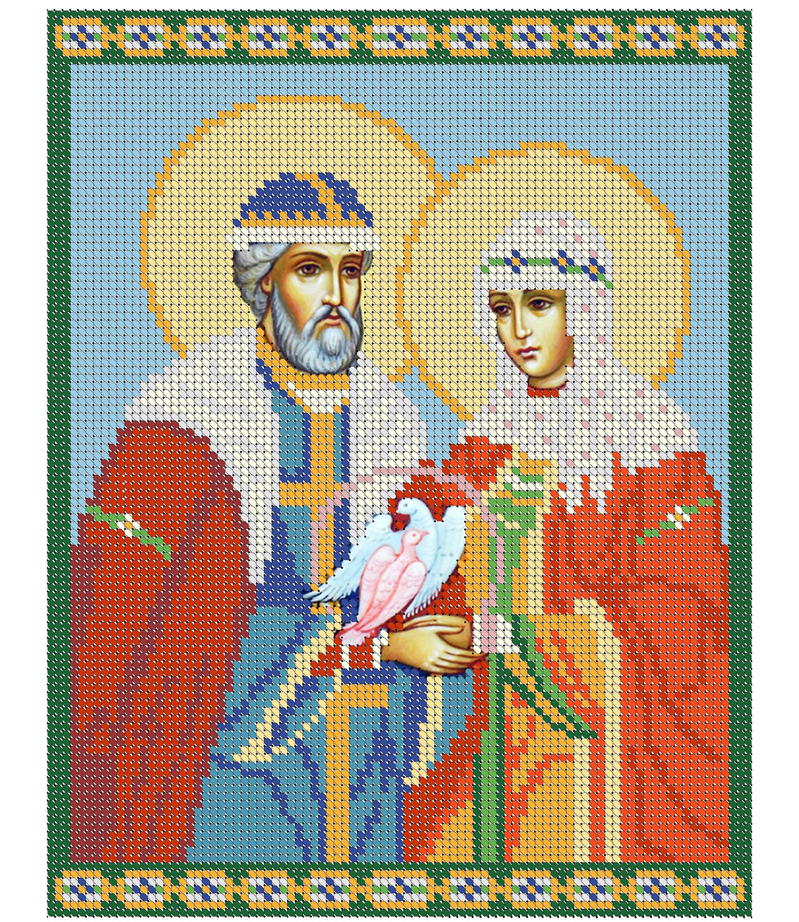 Схемы икон. Вышивка Петр и Феврония крестом. Вышивка крестом икона Петра и Февронии. Икона Петра и Февронии вышивка бисером. Вышивка Петр и Феврония Муромские.