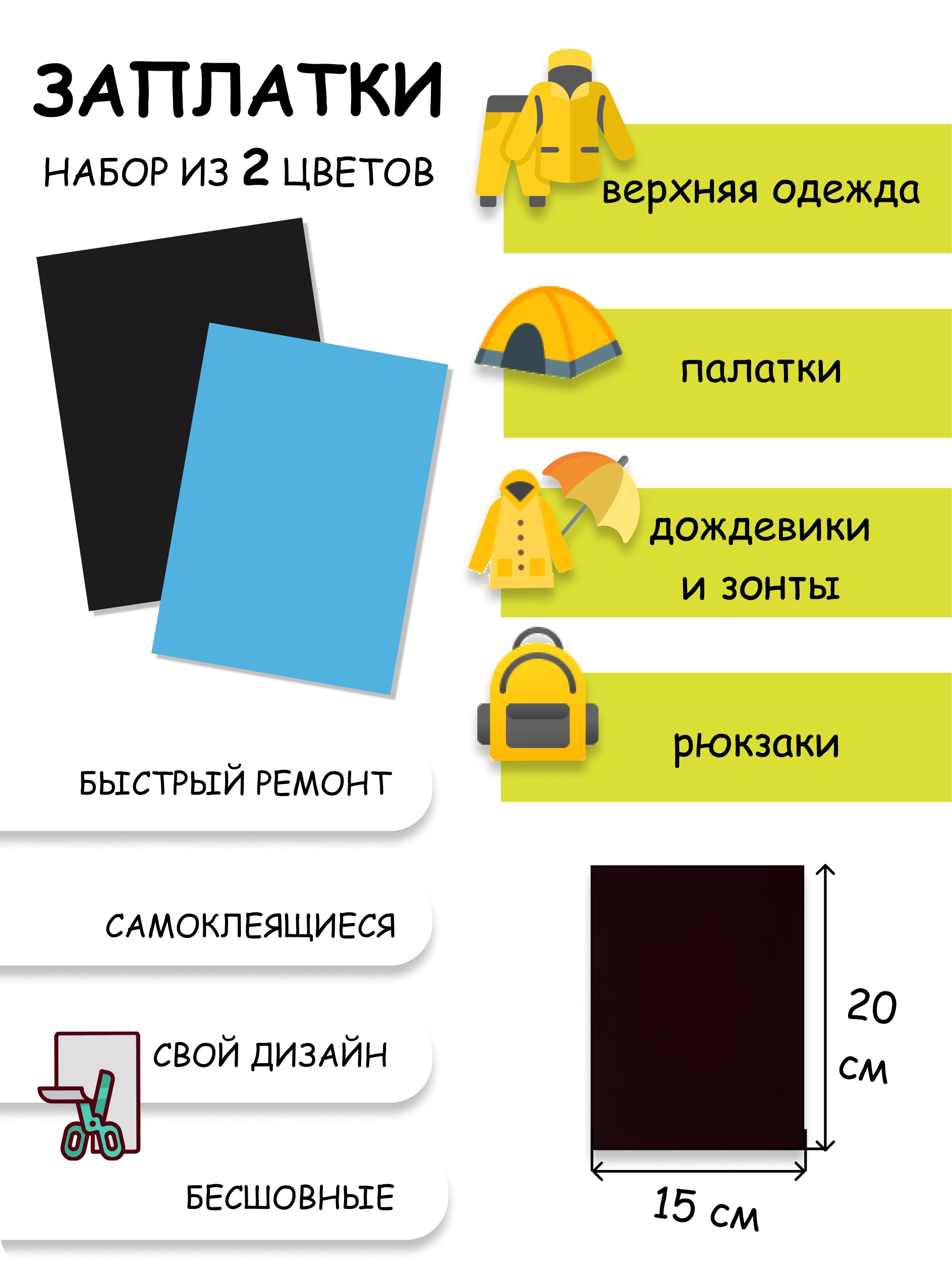 Заплатки самоклеящиеся для мембранной ткани, набор патчей для одежды -  купить с доставкой по выгодным ценам в интернет-магазине OZON (882806718)