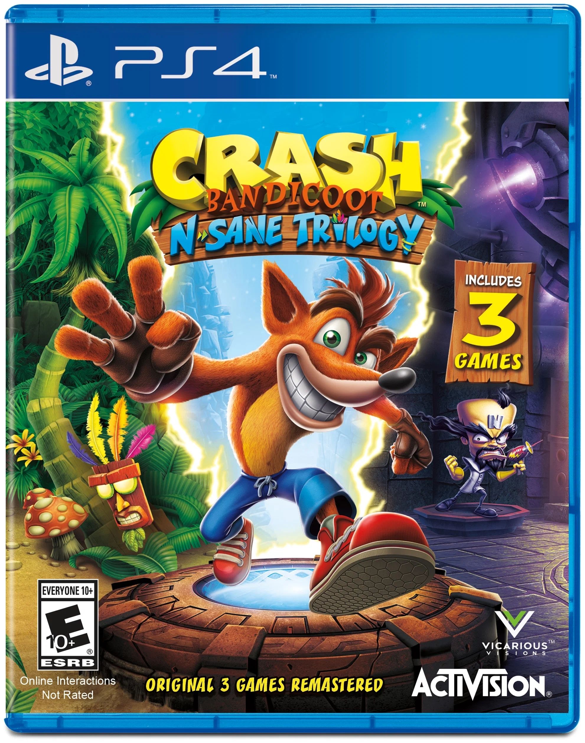 Игра Crash Bandicoot N-Sane Trilogy (PlayStation 4, Английская версия)