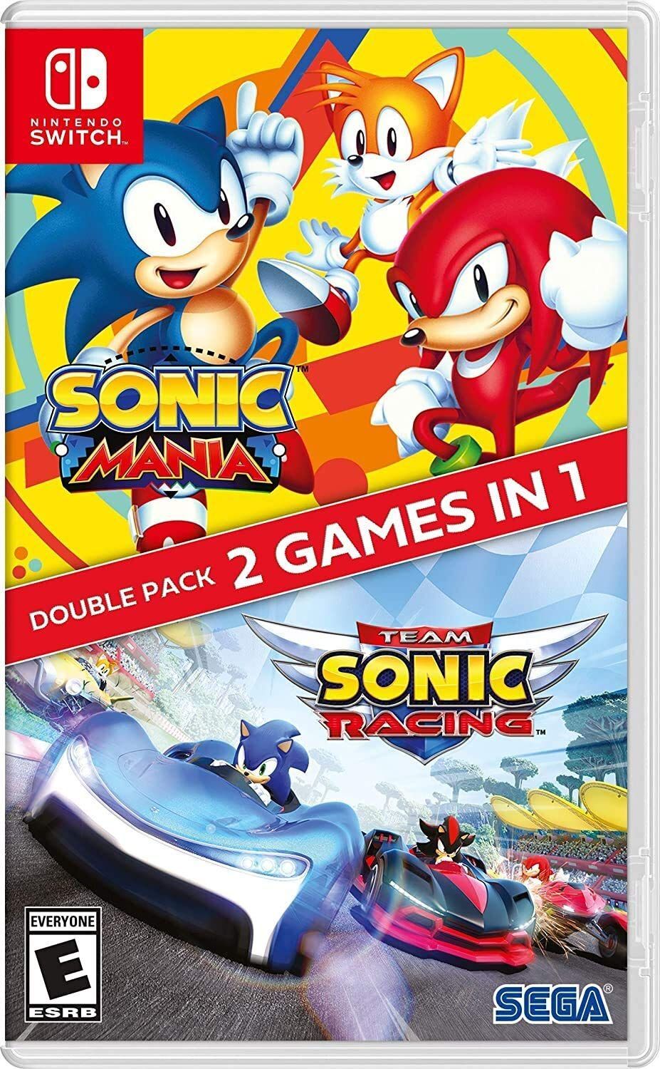 Игра Sonic Mania + Team Sonic Racing Double Pack (Nintendo Switch купить по  низкой цене с доставкой в интернет-магазине OZON (886432919)