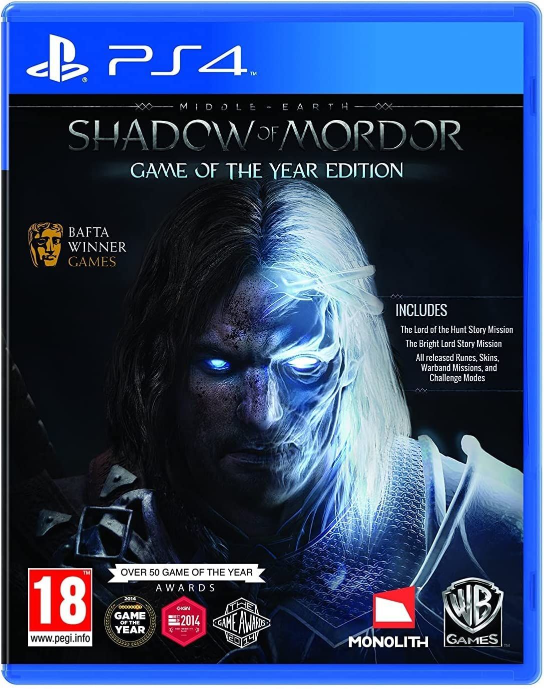 Игра на диске Средиземье: Тени Мордора Издание Игра года (Middle-earth:  Shadow of Mordor - Game of the Year Edition) (PS4, русская версия)