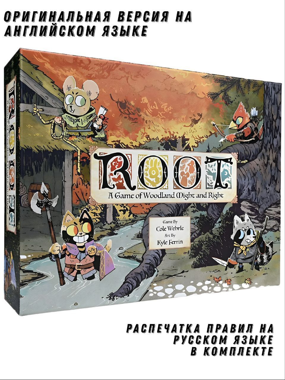 ROOT / КОРНИ настольная игра (original English version) с русским переводом  правил - купить с доставкой по выгодным ценам в интернет-магазине OZON  (1136730743)