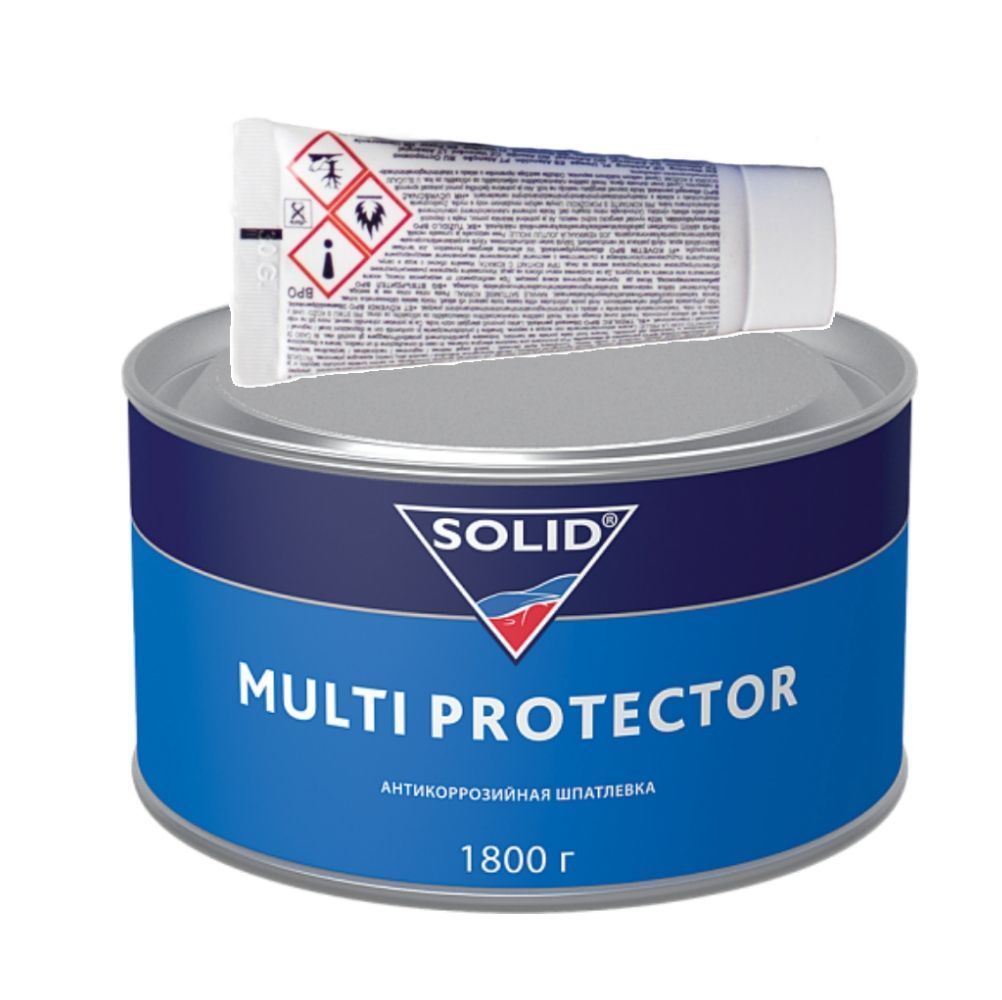 шпатлевка антикоррозийная c отвердителем SOLID MULTI PROTECTOR 1.8 кг