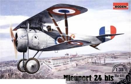 Сборная модель Roden Rod611 Самолёт Nieuport 24 bis