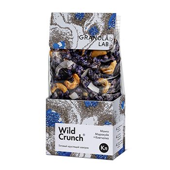 Кранч-гранола Wild Crunch Манго маракуйя + клетчатка , Granola.Lab, 260 г, Россия - в заказе 1 шт.