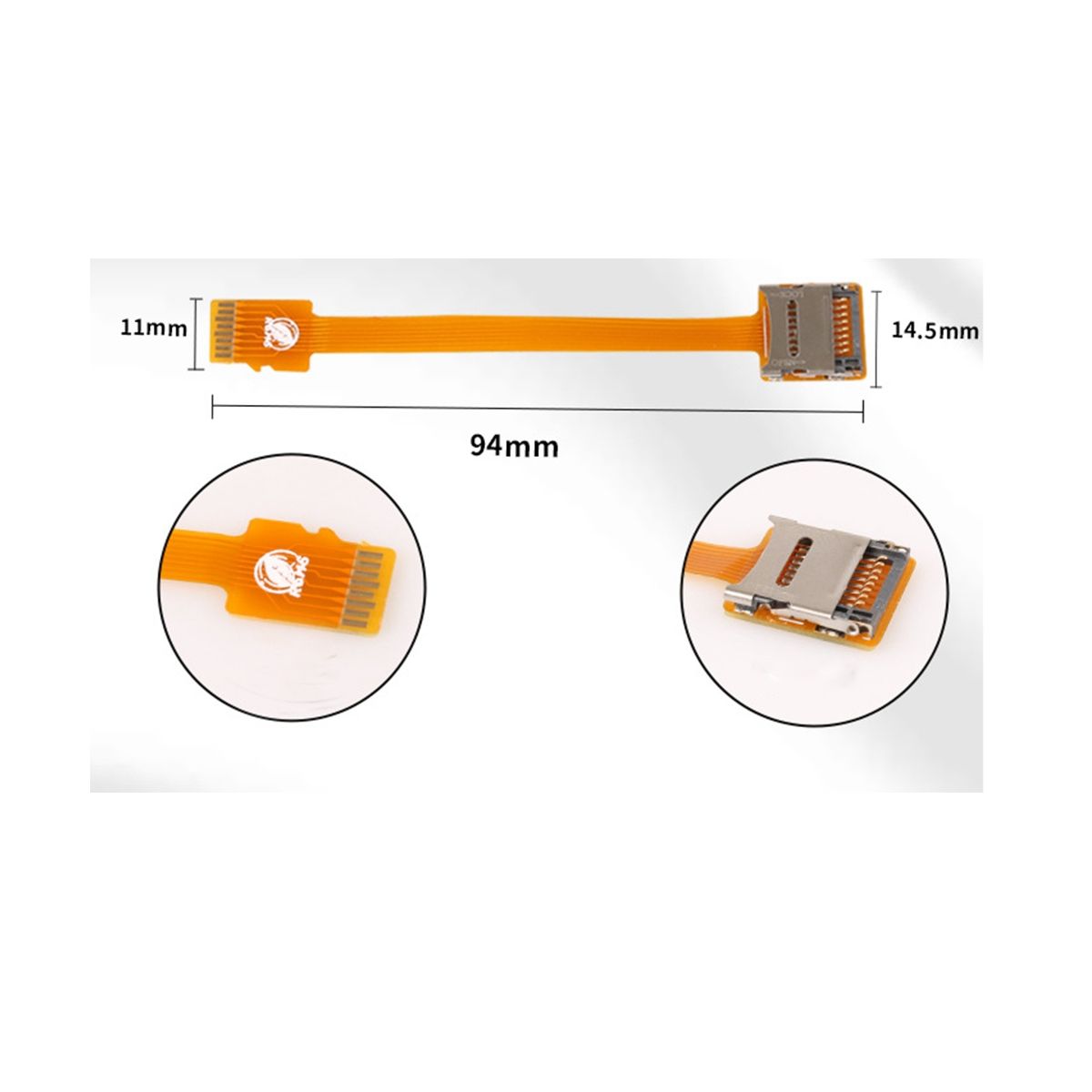 КомплекткартпамятиMicro-SD/TF,удлинительныйкабельмеждумужчинамииженщинами,мягкаялента,плоскийудлинителькабеляFPC,10см