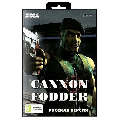 Игра для Sega Cannon Fodder 16 bit Русские субтитры