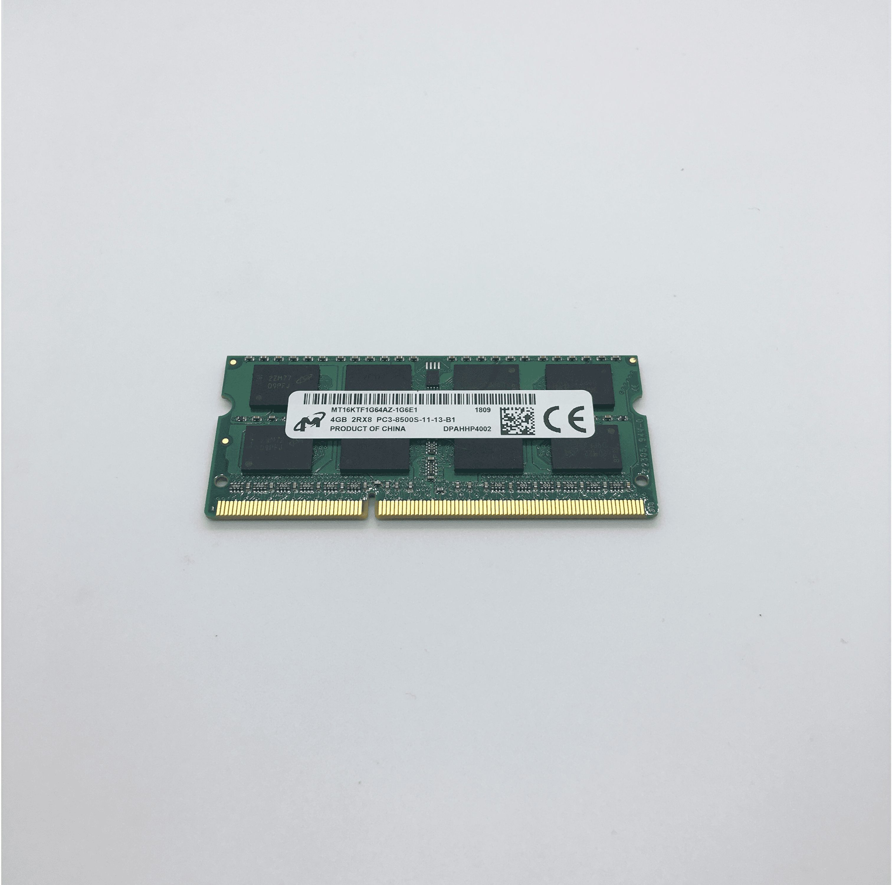 MicronОперативнаяпамятьDDR34GB1066MhzSo-DimmPC3-85001x4ГБ(mt16ktf1g64azn..)