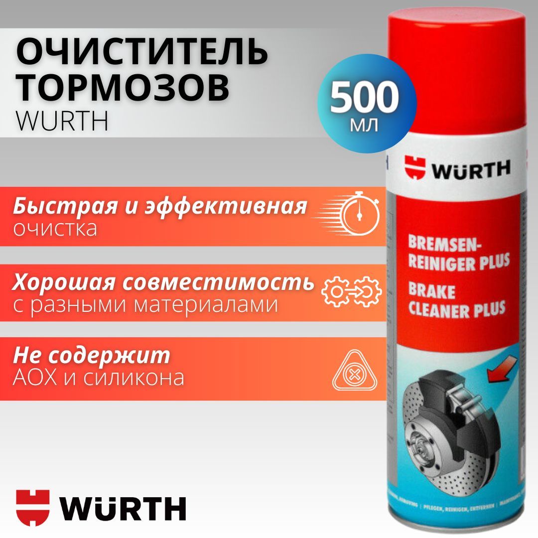 WurthОчистительтормозовАэрозоль,500мл