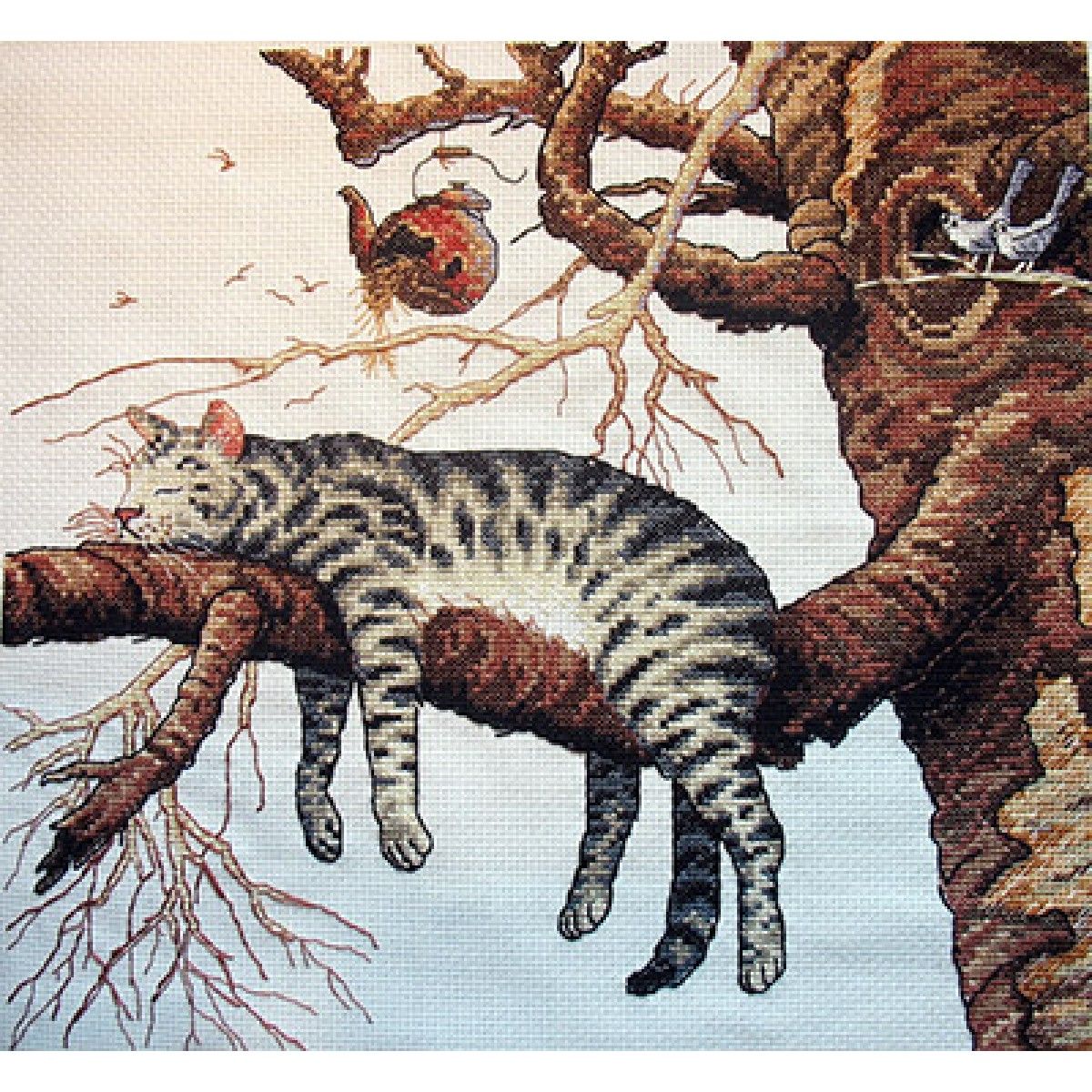 Я слишком устал. Картина Дименшенс слишком устал. Dimensions слишком устал 35087. Вышивка полосатый кот. Вышивка полосками коты.