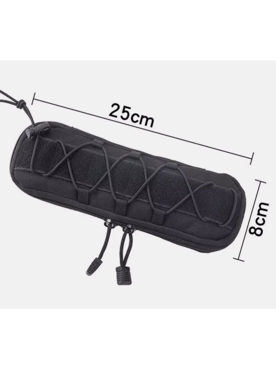 Тактический чехол для ножа, ножны, длиной ДО 23 см, MOLLE, нейлоновый 1000D. Цвет - черный.