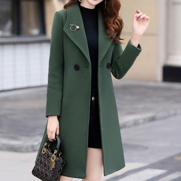 green coat