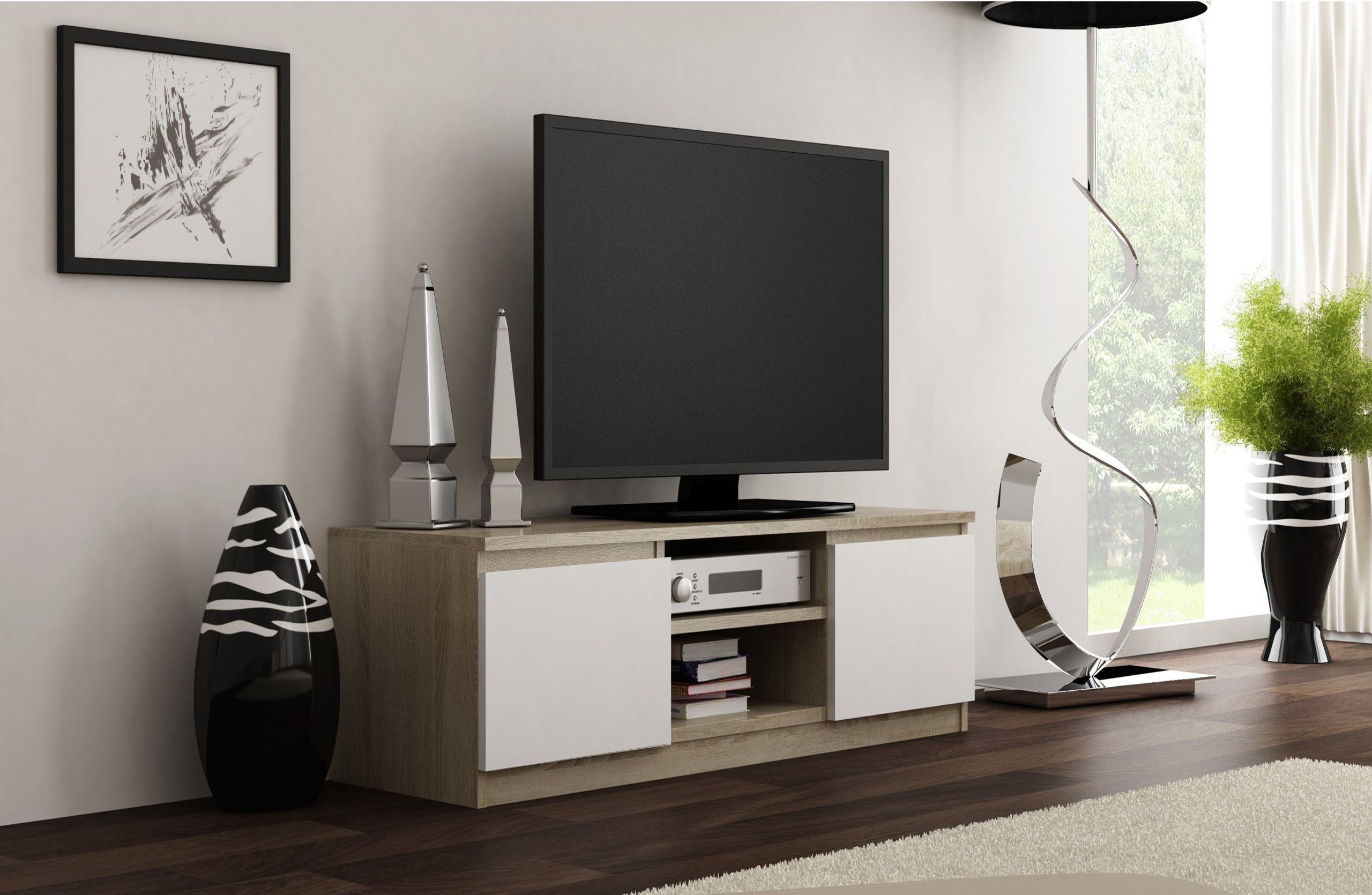 тумба с кронштейном под телевизор в современном стиле