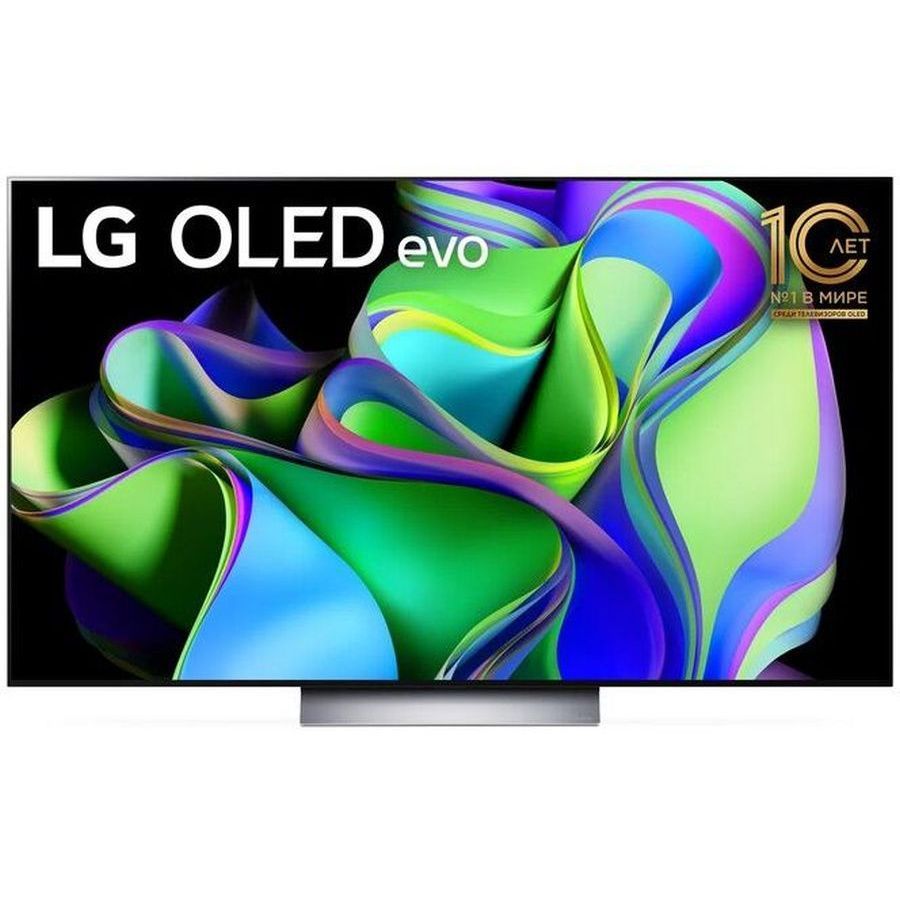 LG Телевизор OLED55C3RLA.ARUB 55" 4K UHD, темно-серый