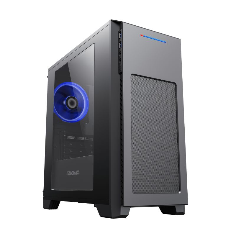 КорпусGameMaxM63безБП(ЧерныйMini-Tower,Micro-ATX,Mini-ITXCPU155ммVGA340ммАкриловоебоковоеокно,2*USB3.0,вент1x120mmLED)