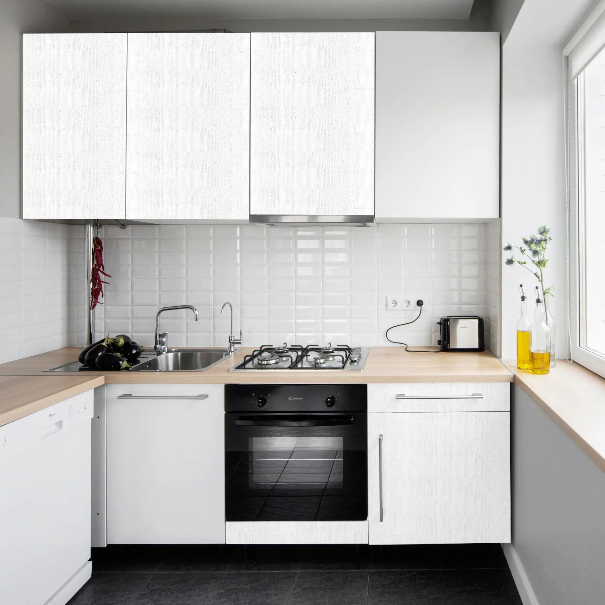 Светлые кухни в современном стиле для небольших кухонь фото угловые