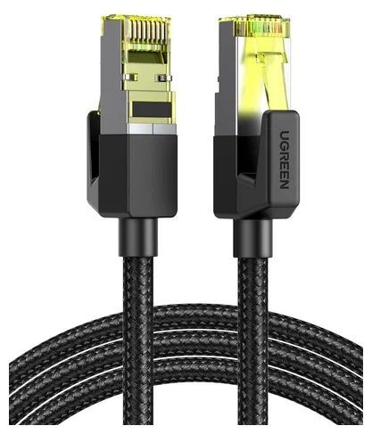 UgreenКабельдляинтернет-соединенияRJ-45/RJ-45,1м,черный