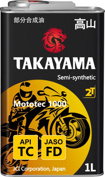 TAKAYAMA mototec Не подлежит классификации по SAE Масло моторное, Полусинтетическое, 1 л