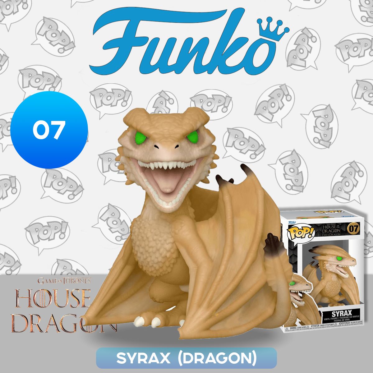 Фигурка Funko POP! TV HOTD Syrax (Dragon) (07) 65605 / Фигурка Фанко ПОП!  по мотивам сериала 