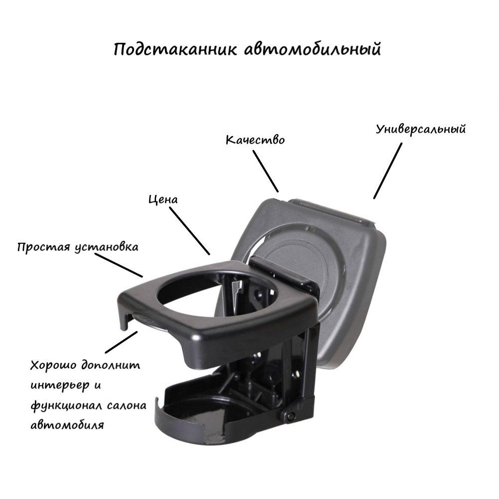 Подстаканник автомобильный - купить по выгодным ценам в интернет-магазине  OZON (593057651)